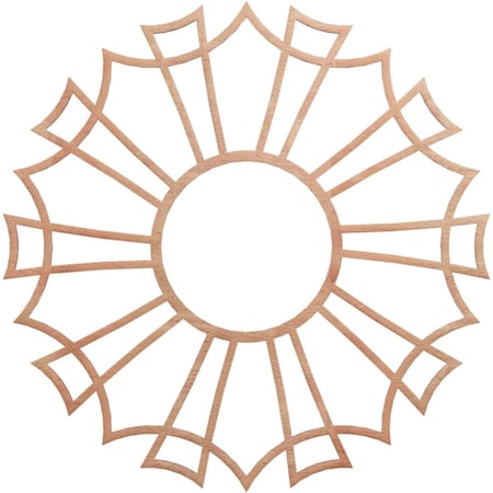 Ekena Millwork Augustus Wood Fretwork Pierced Ceiling Medallion, Cherry, 28"OD x 9 7/8"ID x 3/8"T CMWP28X28X0375AUCH